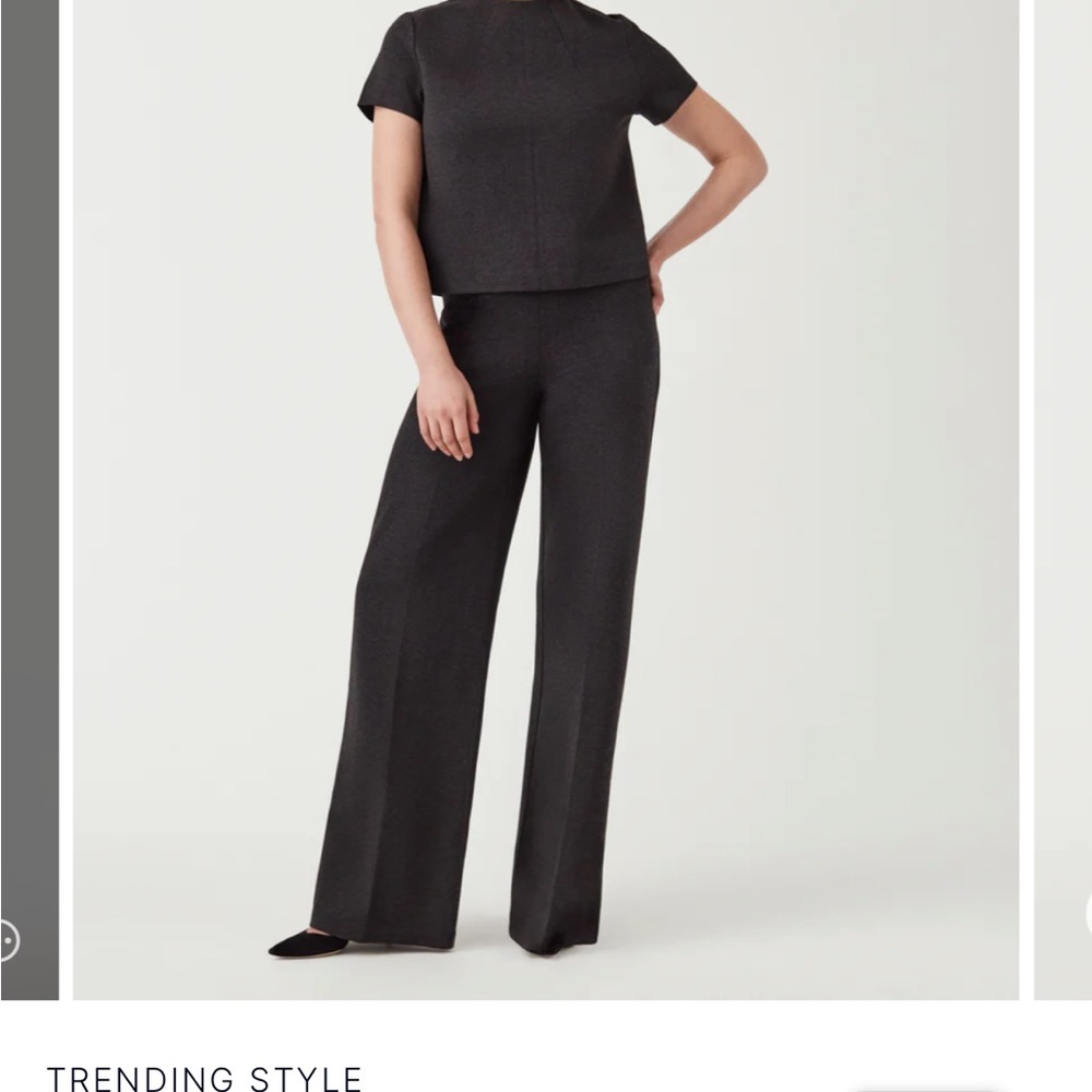 SPANX the perfect pant wide leg size petite - large. Perfect condition!
